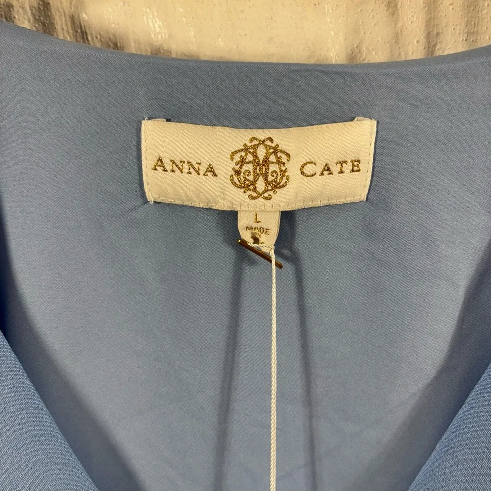 Anna Cate New Meredith Midi Dress Boy Blue NWT Large - Picture 3 of 6